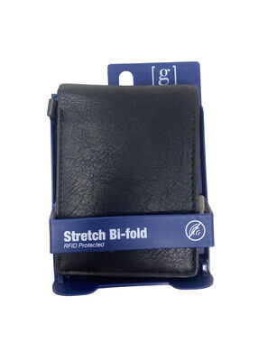 George Men's Stretch Bifold Wallet RFID Protected
